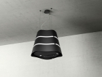 ELICA WAVE UX IX / F/51 Inselhaube - schwarz /weiß PRF 0171193 Ø 51 CM LED